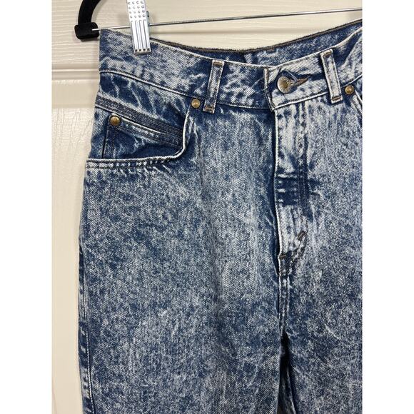 Vtg 80s Levi's 900 Series Acid Wash Jeans High Rise Mom Zip Ankle Gray Tag Yoke - Picture 2 of 10